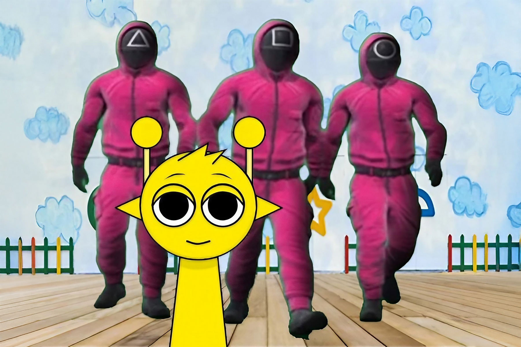 Sprunki in Squid Game Chamber