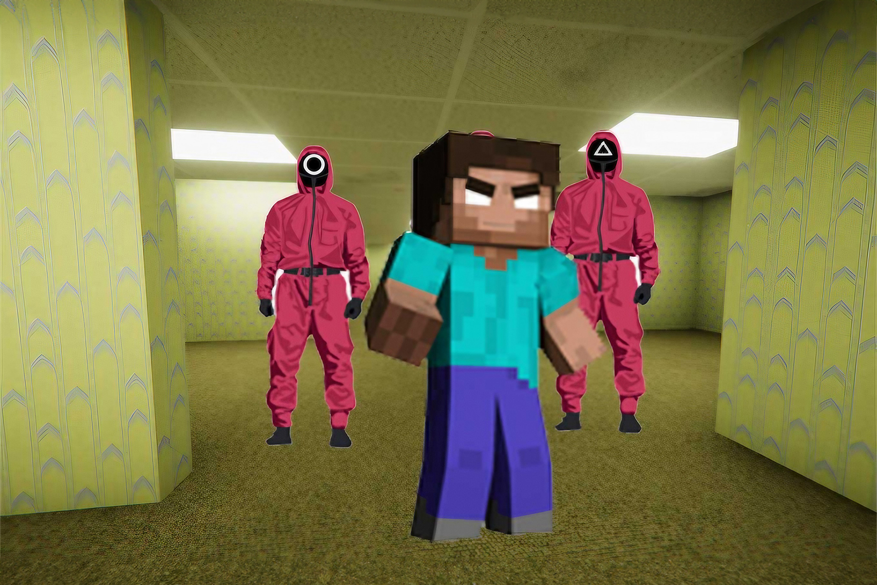 Minecraft Backrooms Squid Game Escape