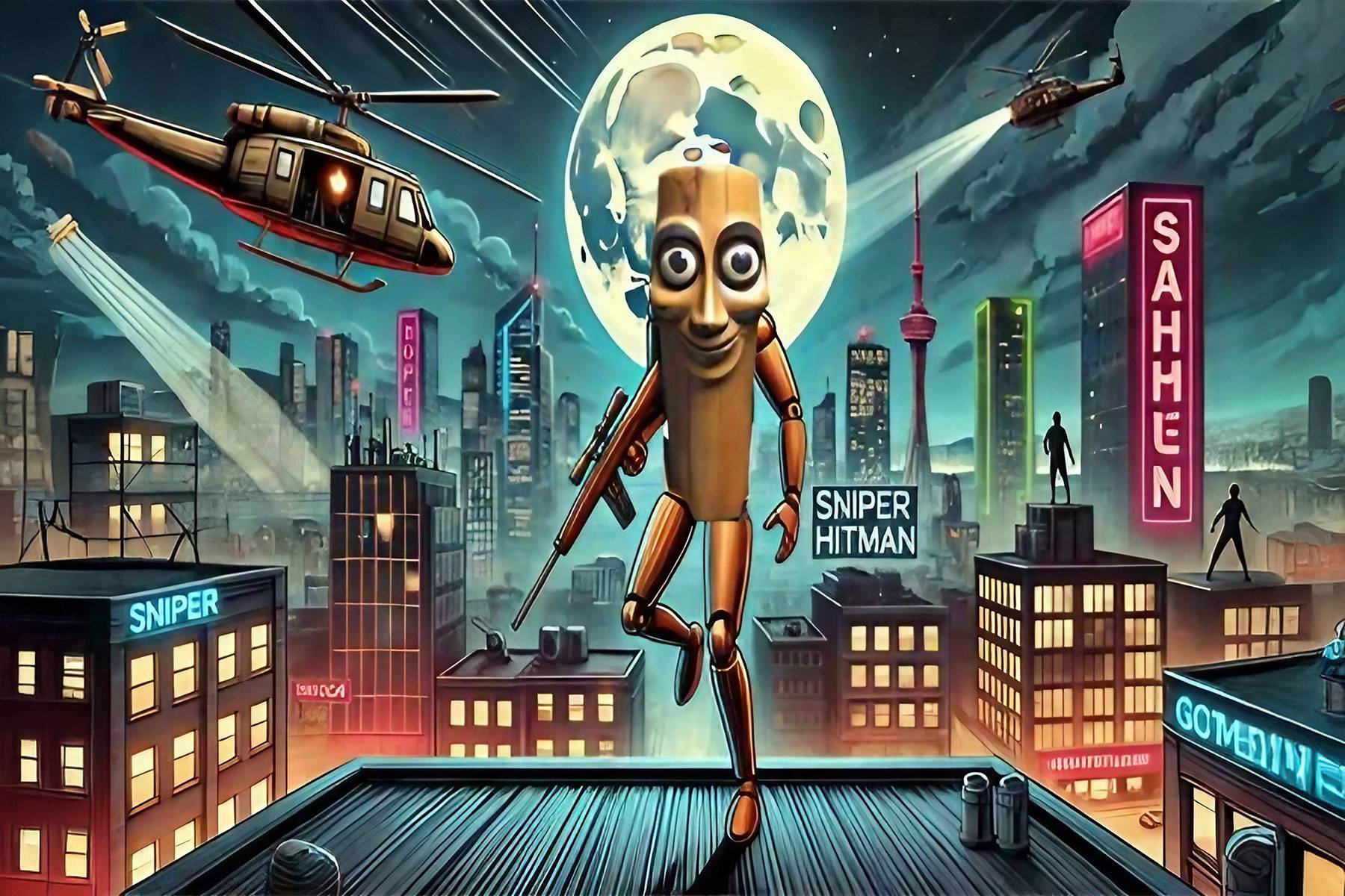 Tung Tung Sahur The sniper Hitman