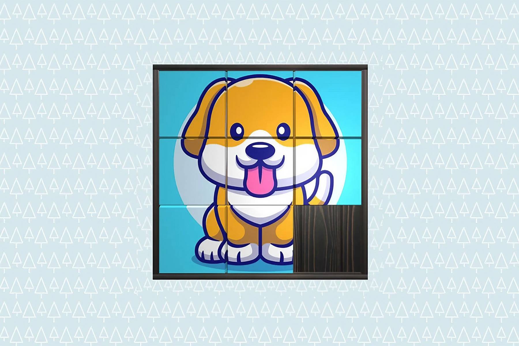 3D Kid Sliding Puzzle