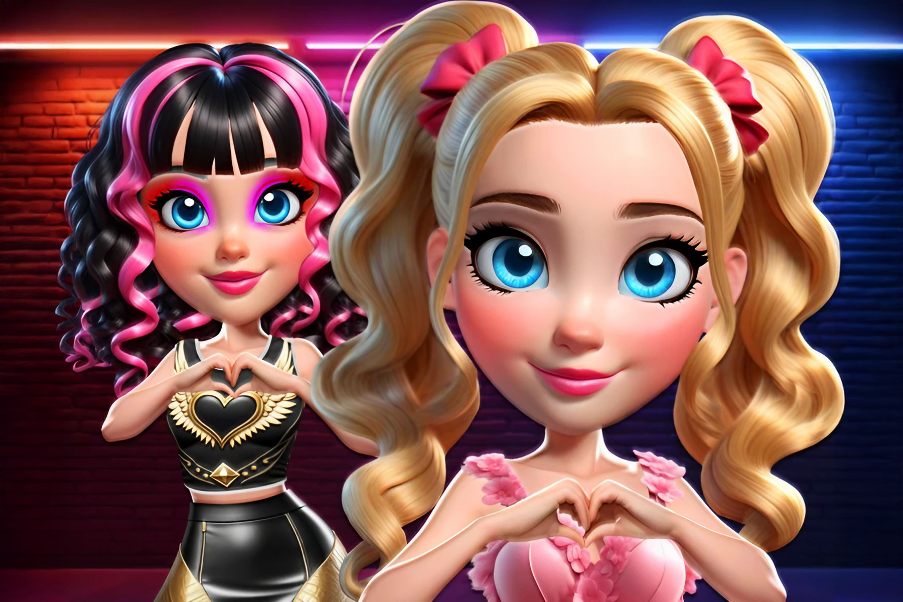 Vibrant Hearts Glamour vs Punk