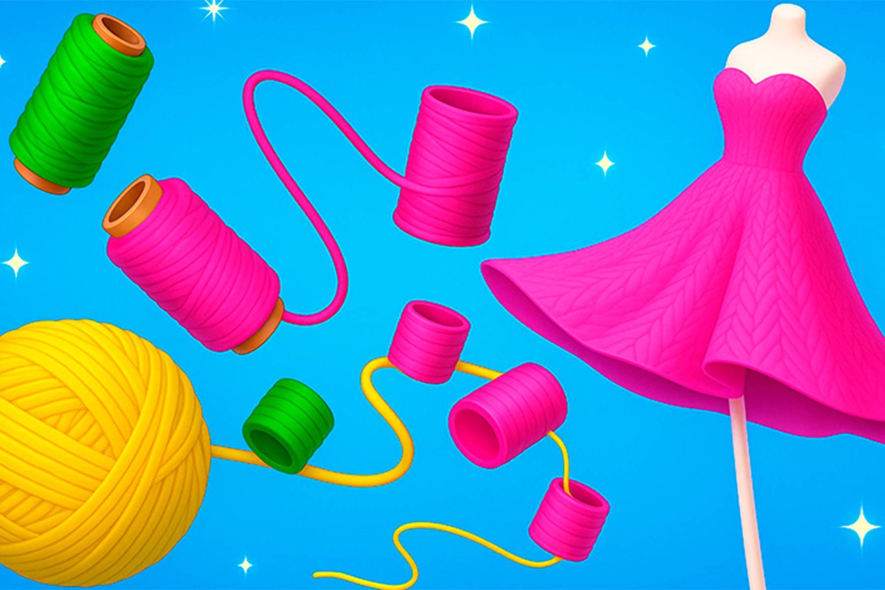 Cute Knitting: Yarn Sorting