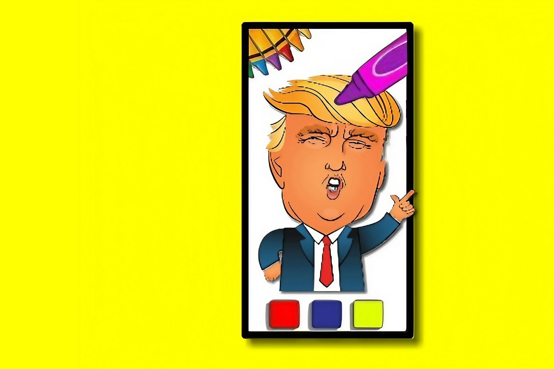 Trump Coloring Time