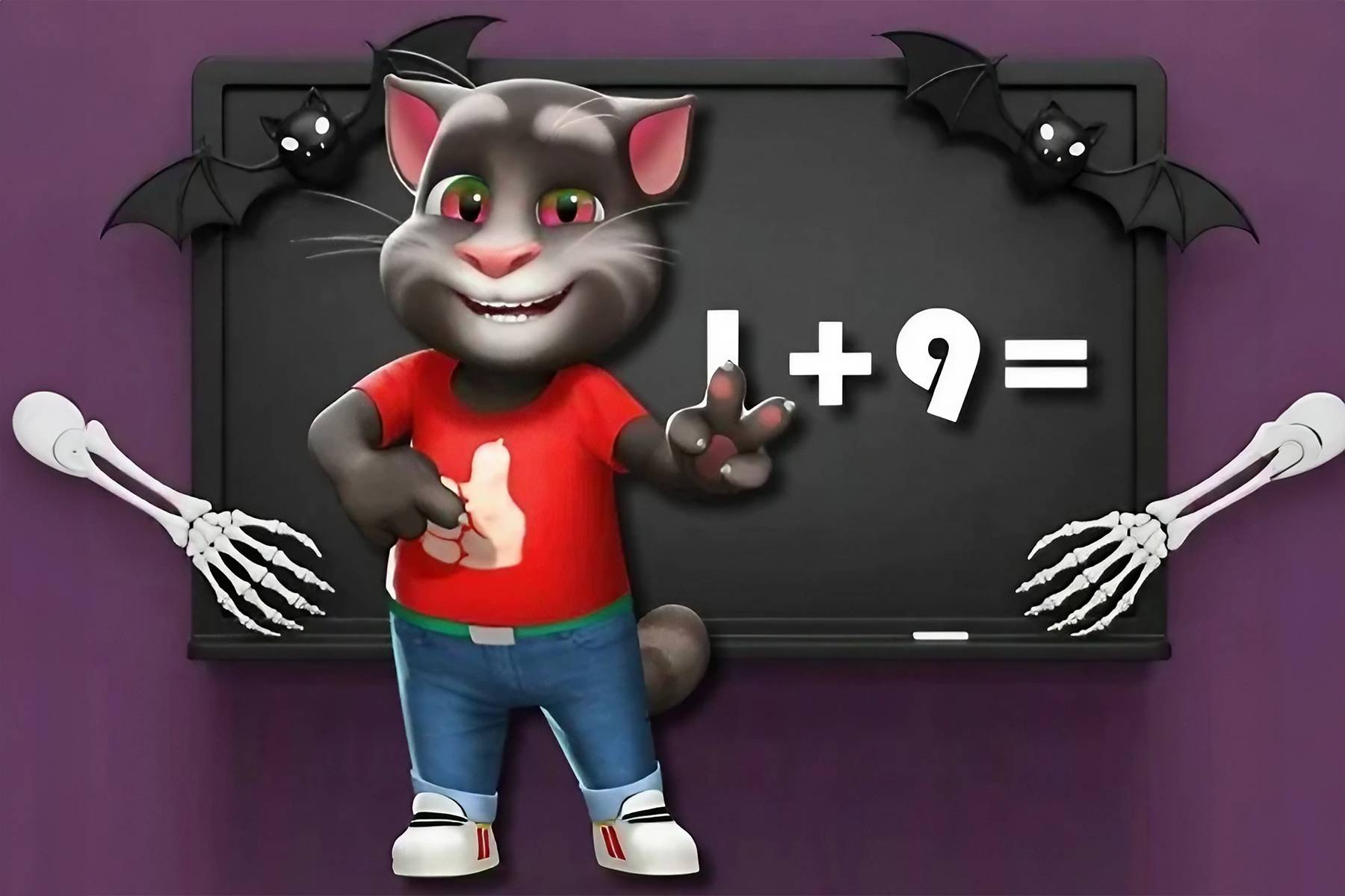 Halloween Tom Math Challenge