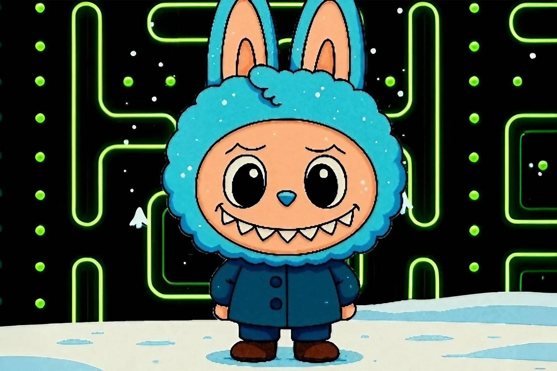 Winter Labubu Pacman Adventure