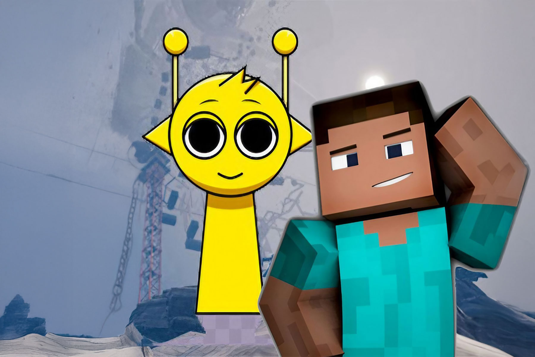 Only Up at Minecraft & Sprunki