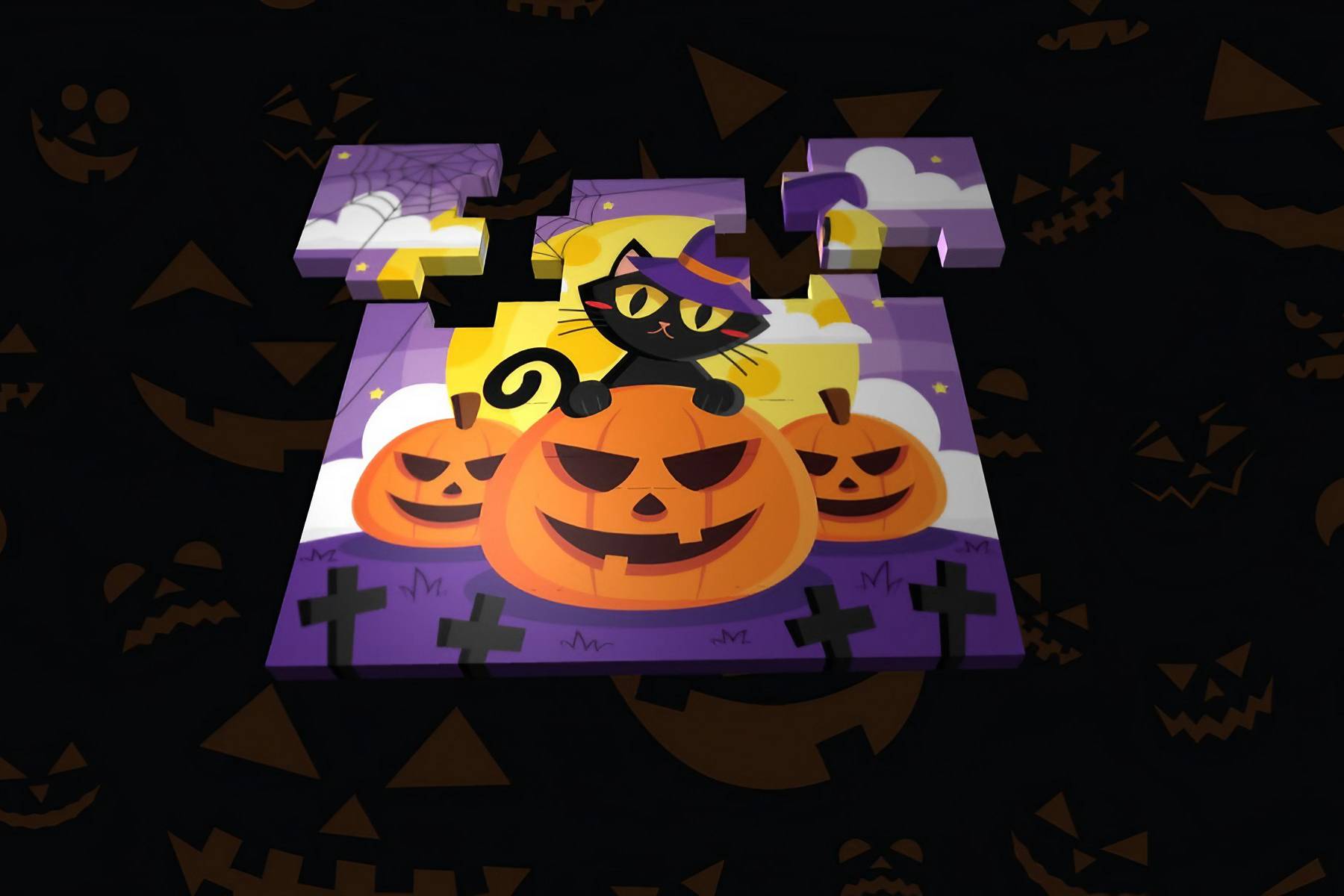 3D Halloween Jigsaw