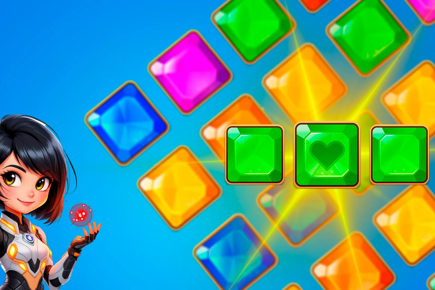 Secret Galaxy. Match-three