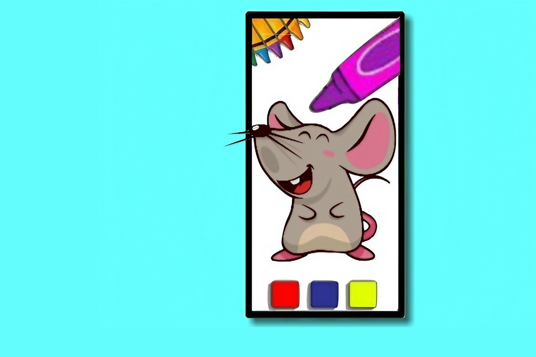 Funny Mouse Coloring Time