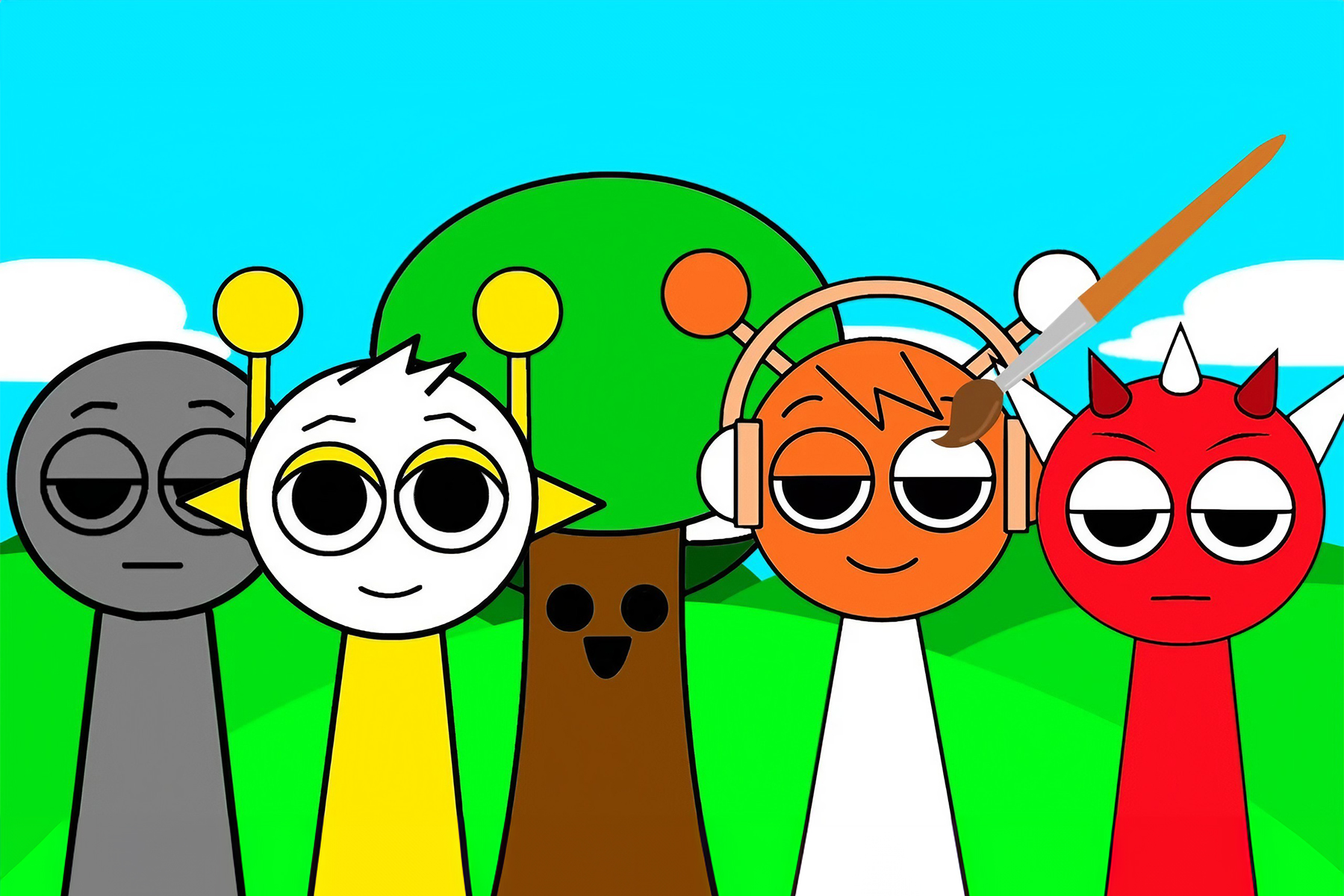 Sprunki Incredibox Coloring Book