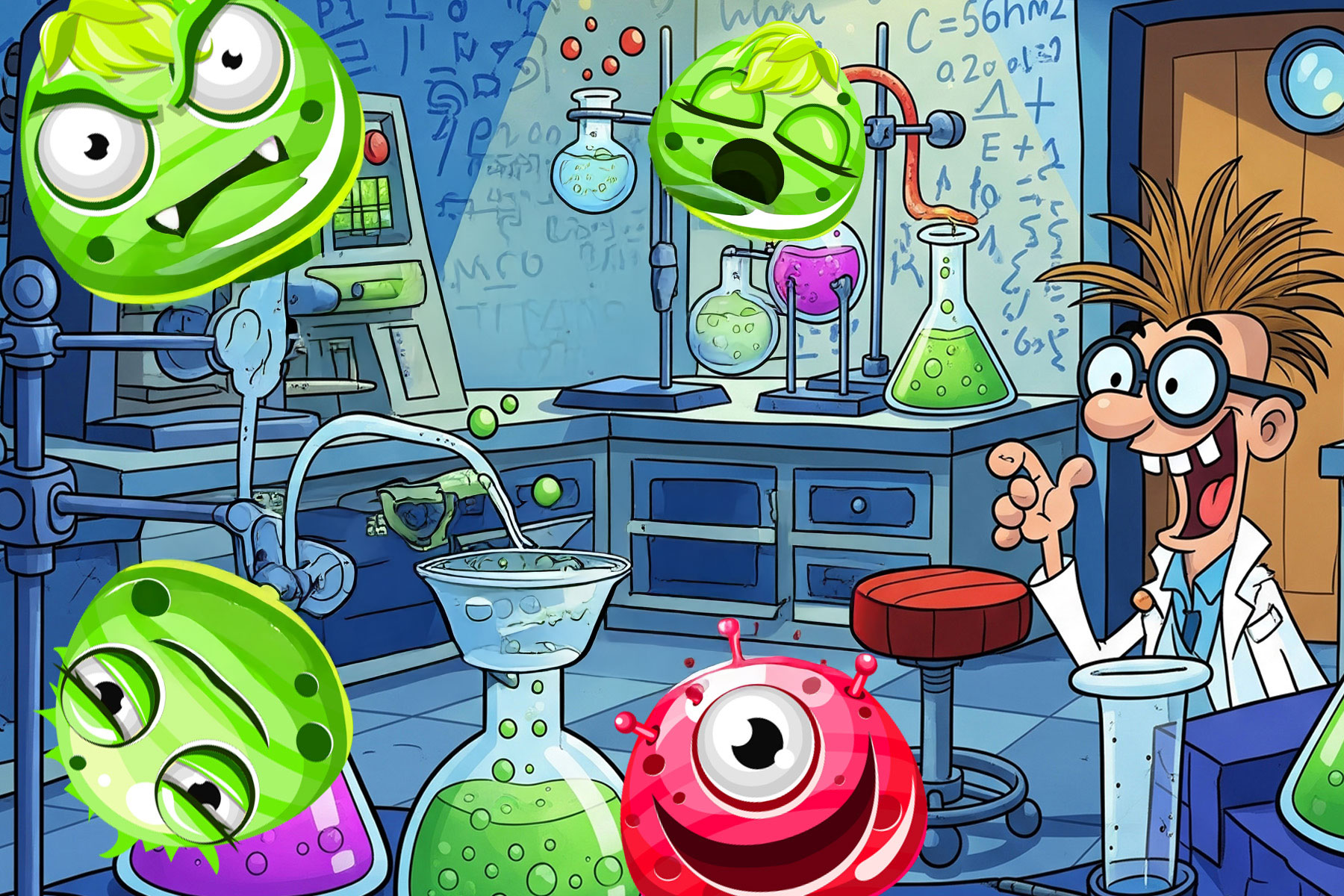 Microbes Chain Explosion