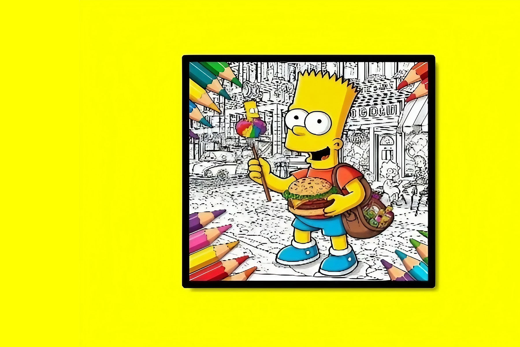 BTS Simpsons Coloring Book